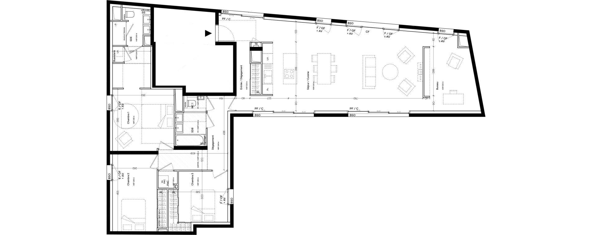 Duplex T5 de 130,70 m2 &agrave; Lyon La croix-rousse (1er/4eme)