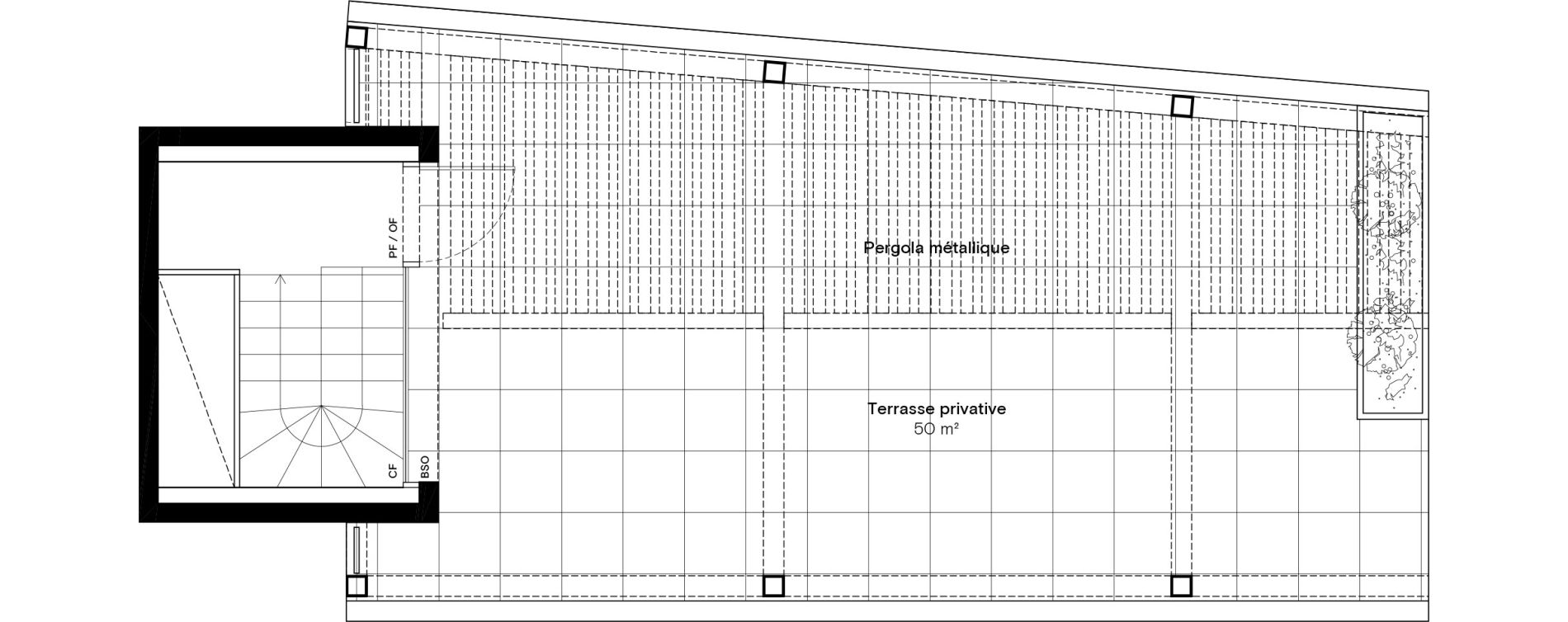 Duplex T5 de 127,80 m2 &agrave; Lyon La croix-rousse (1er/4eme)