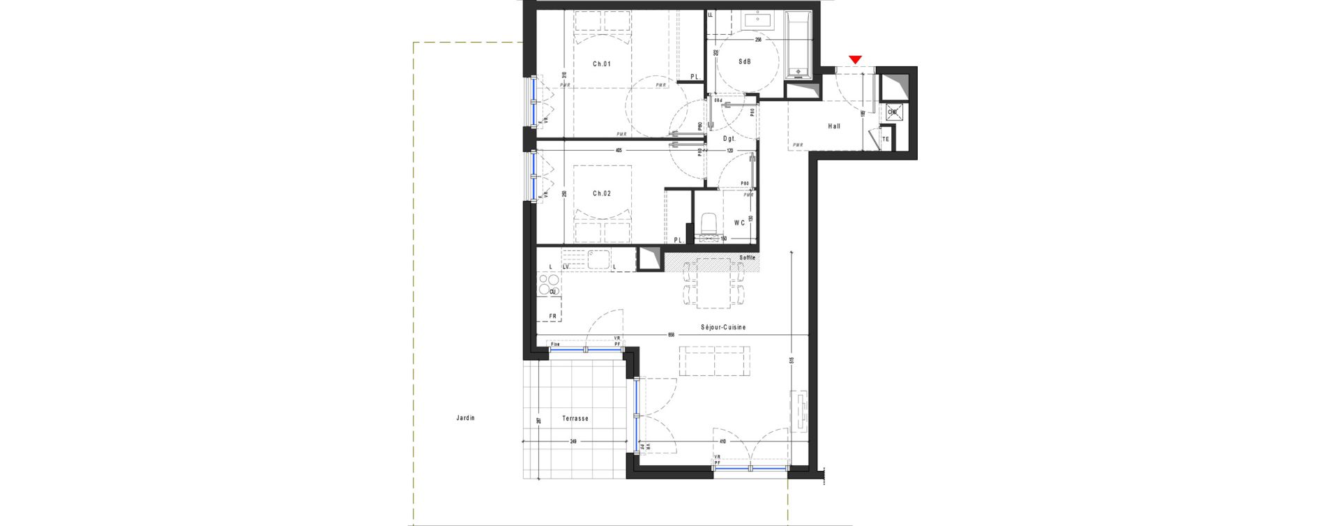 Appartement T3 de 66,20 m2 &agrave; Marcy-L'&Eacute;toile Centre