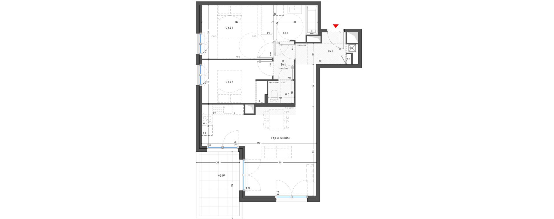 Appartement T3 de 66,20 m2 &agrave; Marcy-L'&Eacute;toile Centre