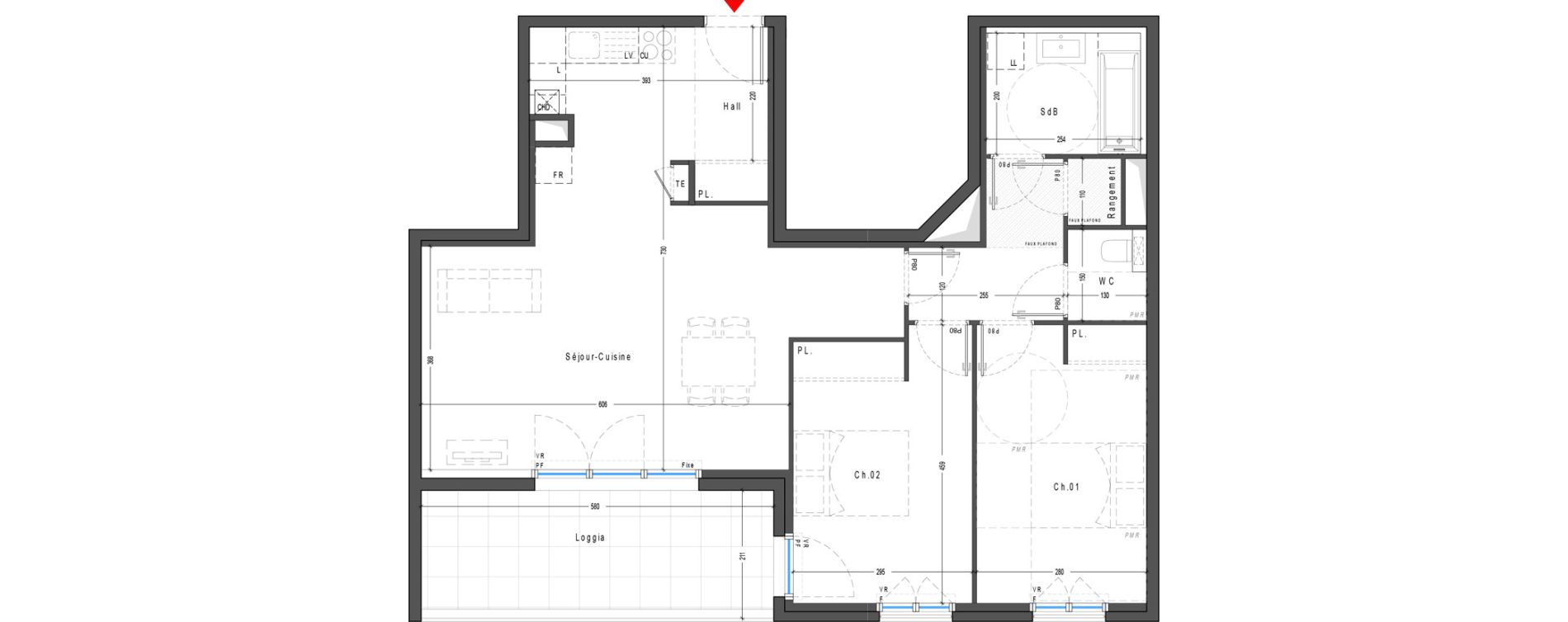 Appartement T3 de 76,85 m2 &agrave; Marcy-L'&Eacute;toile Centre