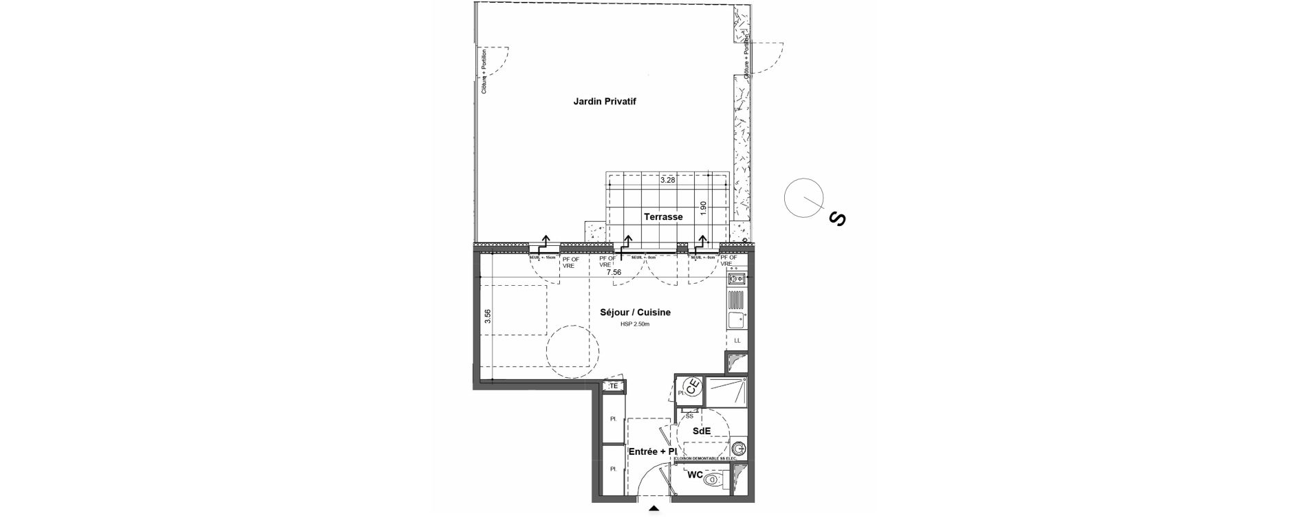 Studio de 38,00 m2 &agrave; Rillieux-La-Pape Cr&eacute;pieux