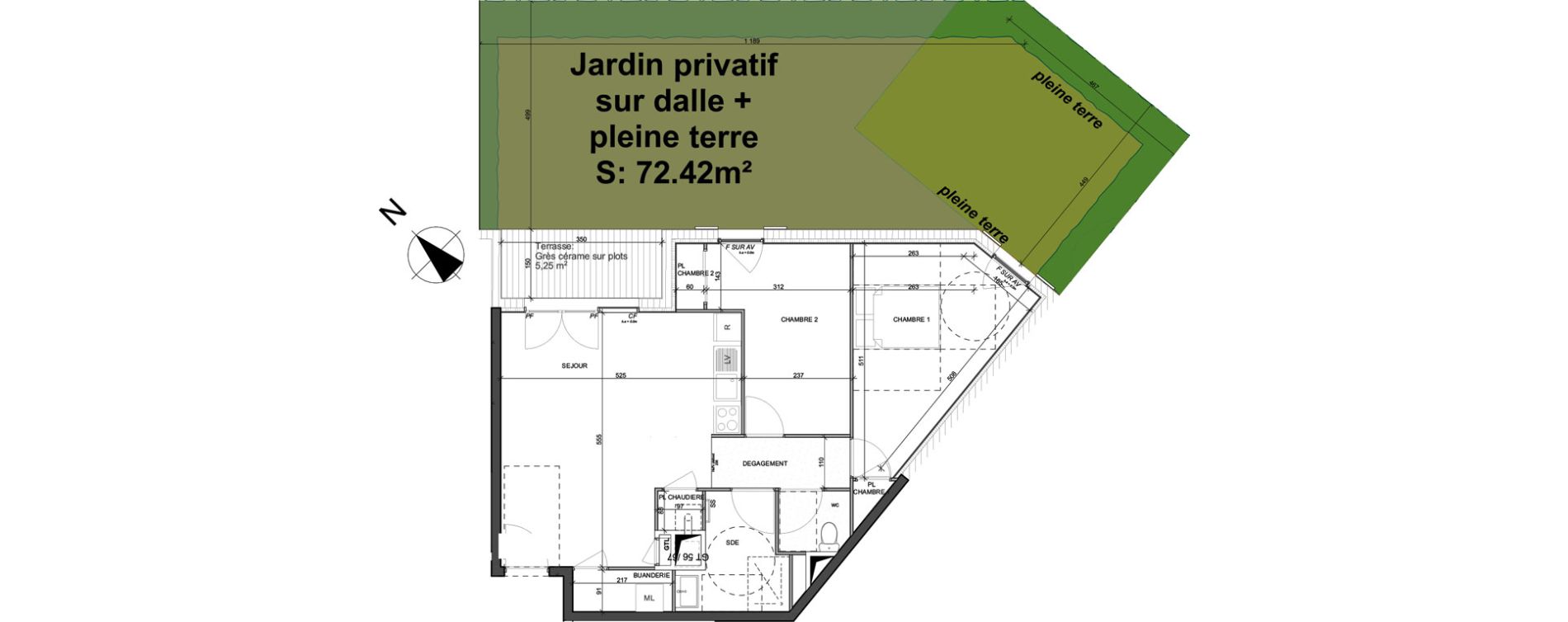 Appartement T3 de 64,13 m2 &agrave; Rillieux-La-Pape Vancia