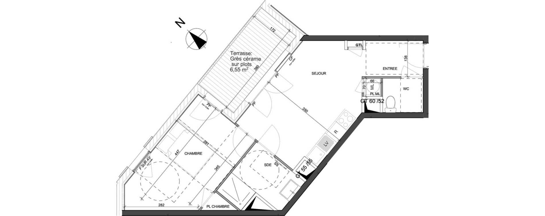 Appartement T2 de 39,04 m2 &agrave; Rillieux-La-Pape Vancia