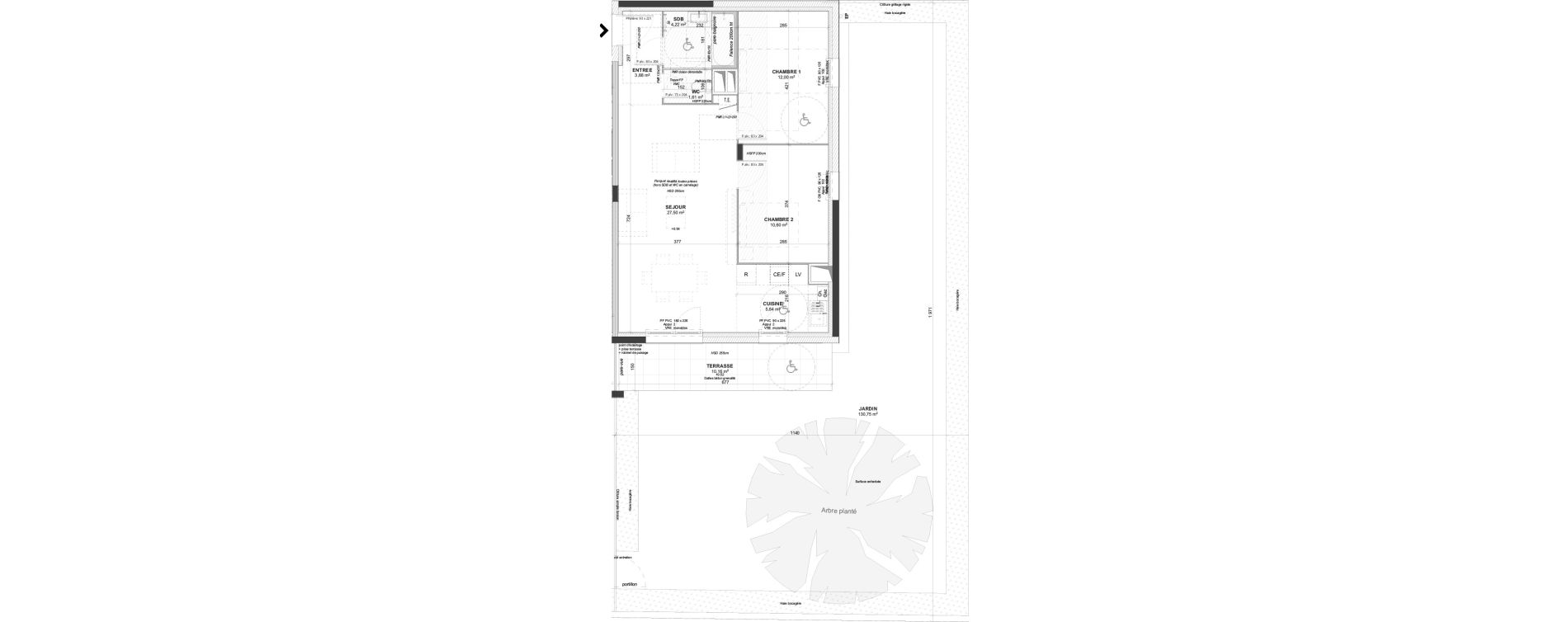 Appartement T3 de 65,65 m2 &agrave; Saint-Bonnet-De-Mure Centre