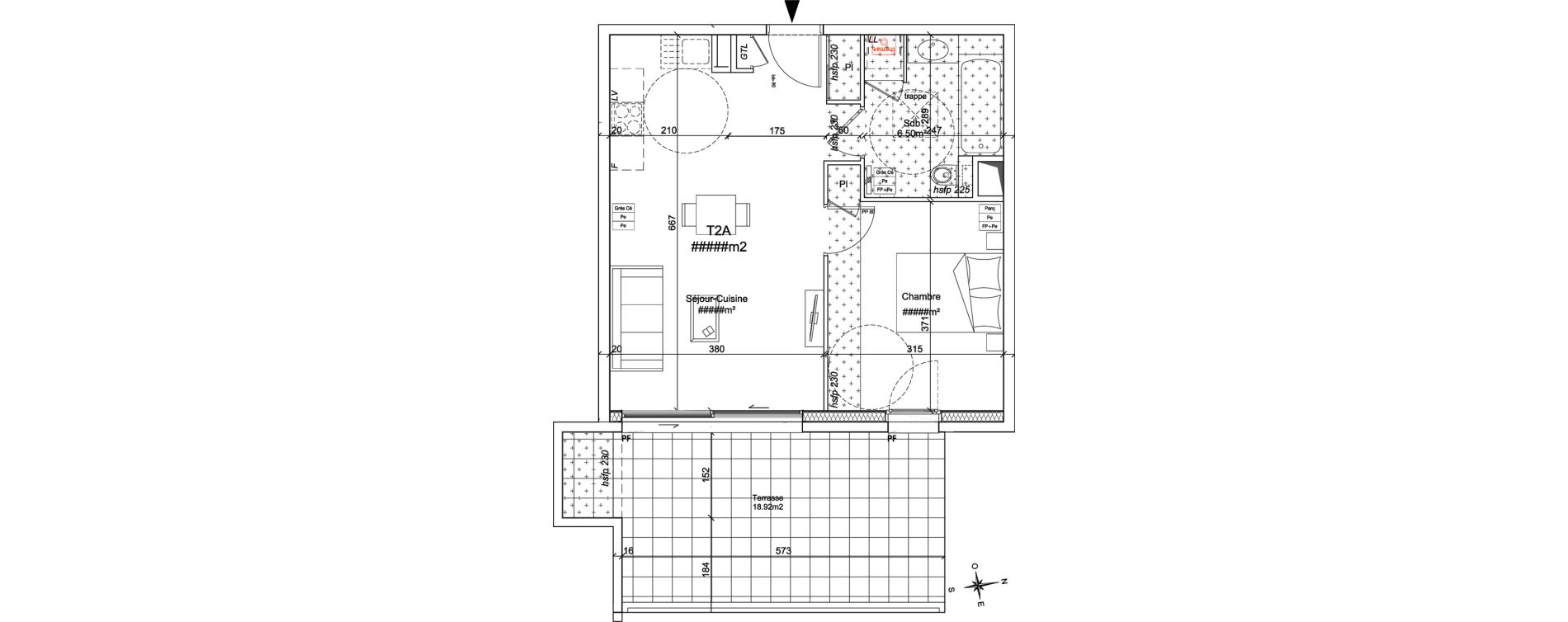 Appartement T2 de 44,58 m2 &agrave; Saint-Cyr-Au-Mont-D'Or Centre