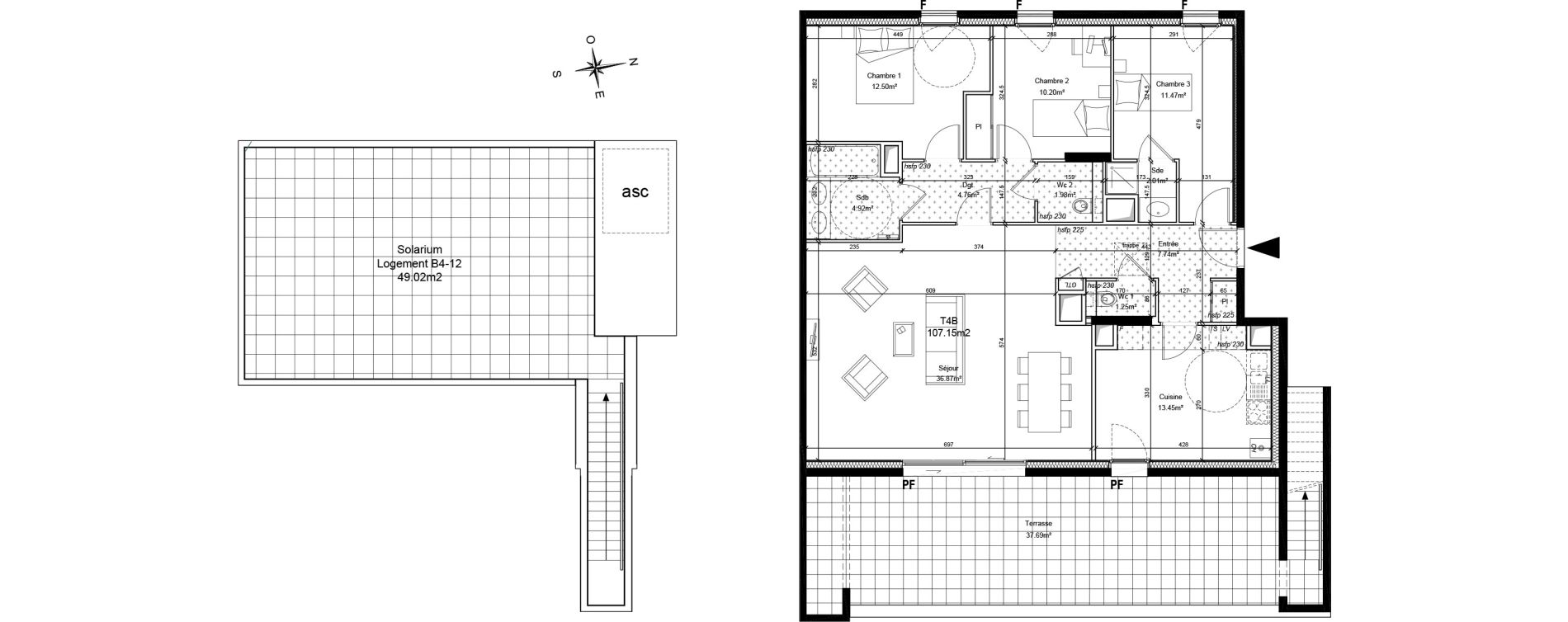 Appartement T4 de 107,15 m2 &agrave; Saint-Cyr-Au-Mont-D'Or Centre
