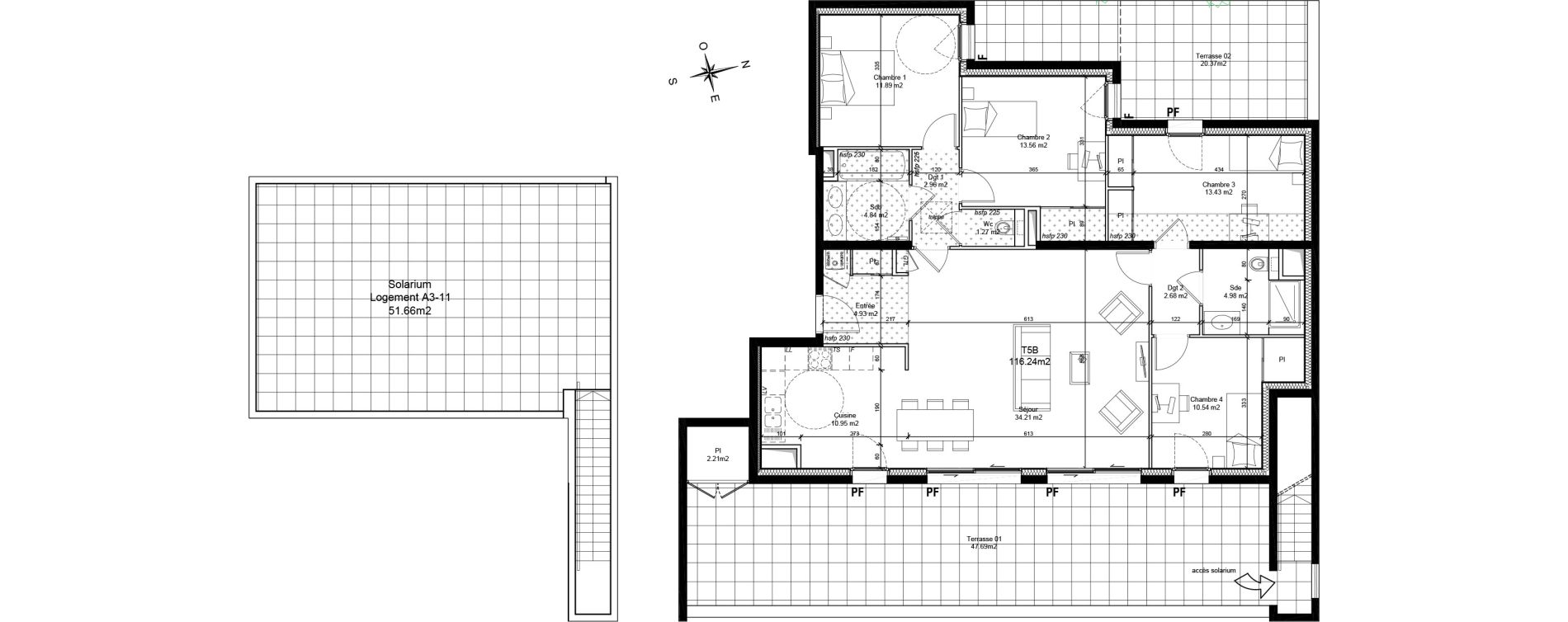 Appartement T5 de 116,24 m2 &agrave; Saint-Cyr-Au-Mont-D'Or Centre