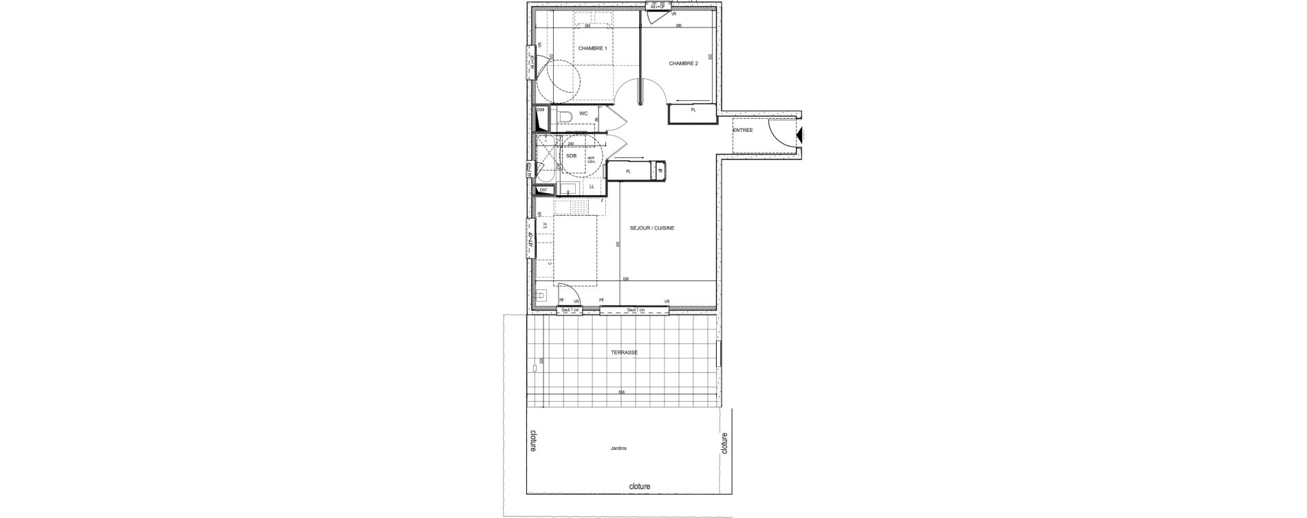 Appartement T3 de 65,02 m2 &agrave; Saint-Didier-Au-Mont-D'Or Centre