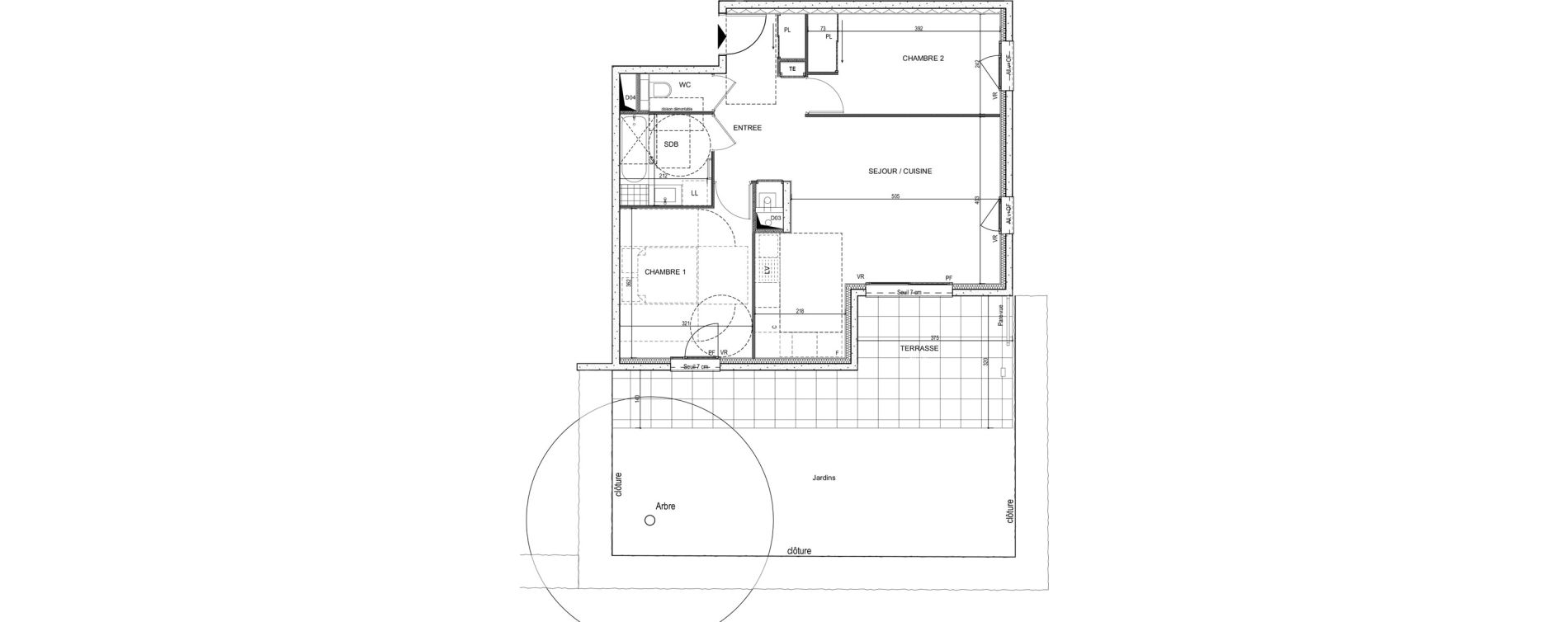 Appartement T3 de 63,23 m2 &agrave; Saint-Didier-Au-Mont-D'Or Centre