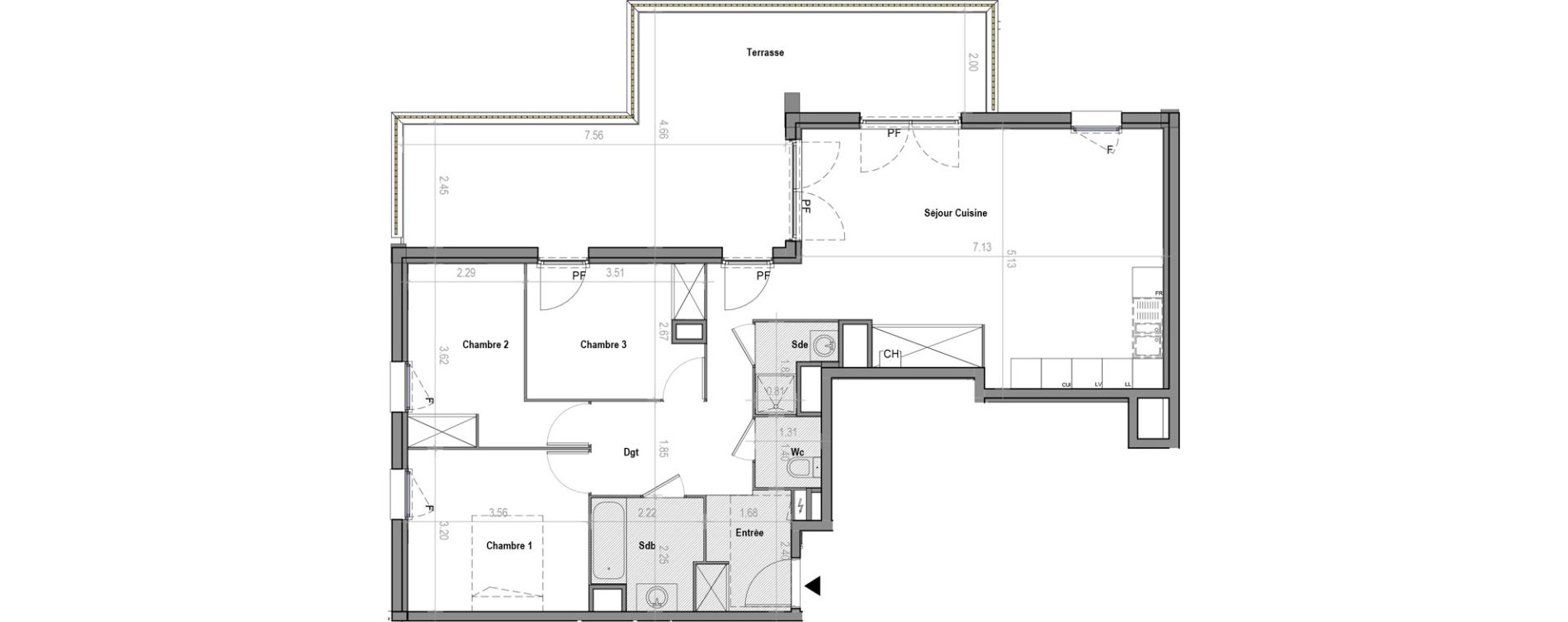 Appartement T4 de 85,49 m2 &agrave; Saint-Didier-Au-Mont-D'Or Centre