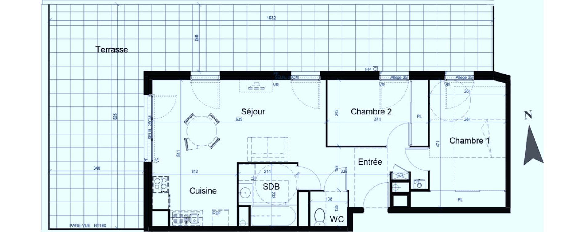 Appartement T3 de 63,07 m2 &agrave; Saint-Fons Centre