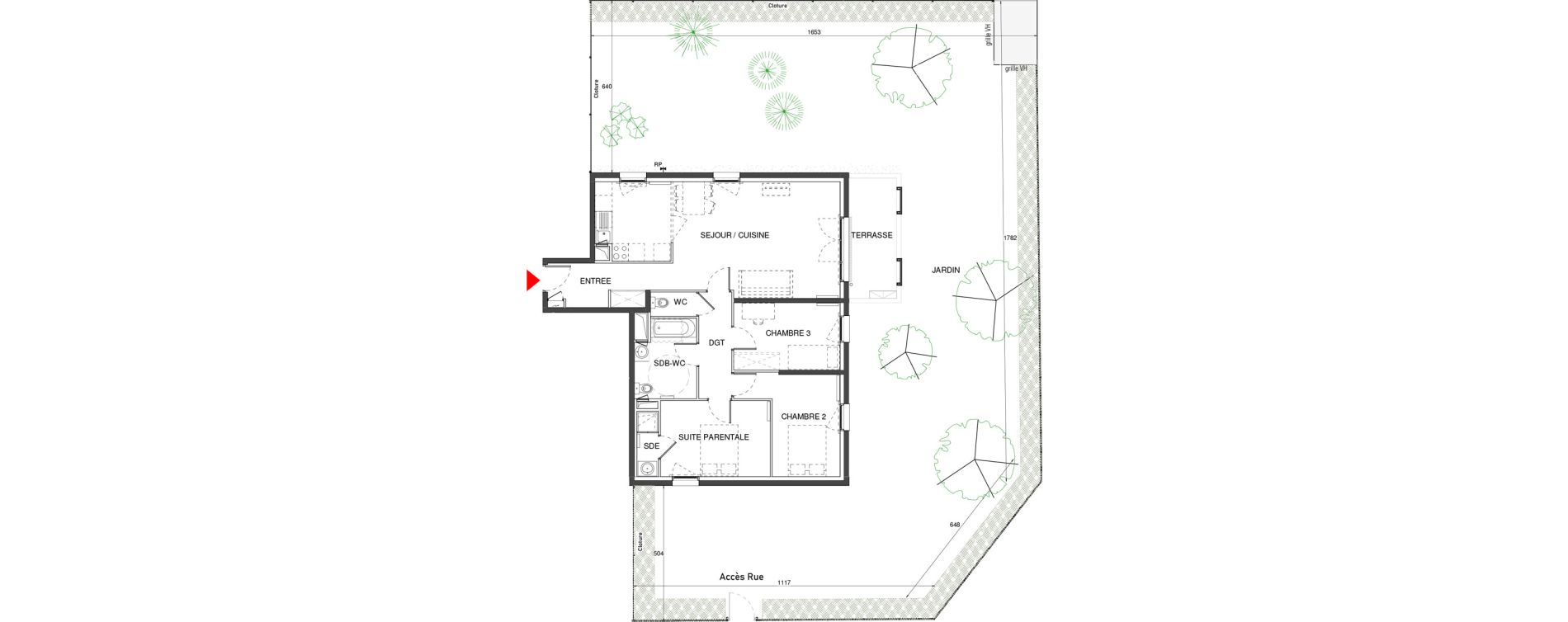 Appartement T4 de 87,89 m2 &agrave; Saint-Germain-Au-Mont-D'Or Centre
