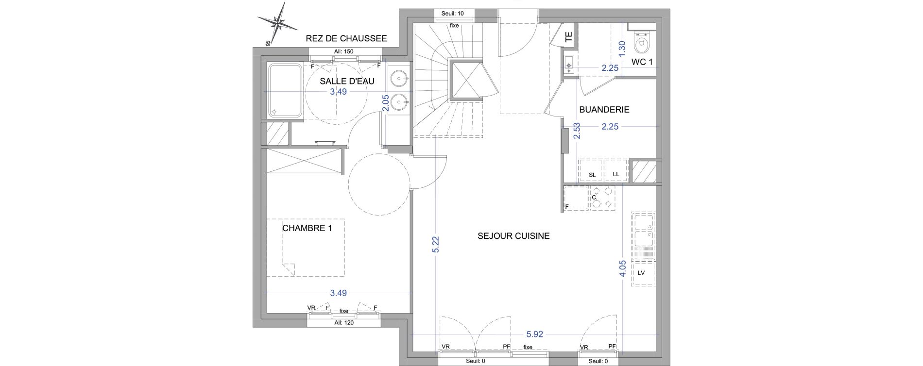 Maison T5 de 103,47 m2 &agrave; Saint-Germain-Au-Mont-D'Or Centre