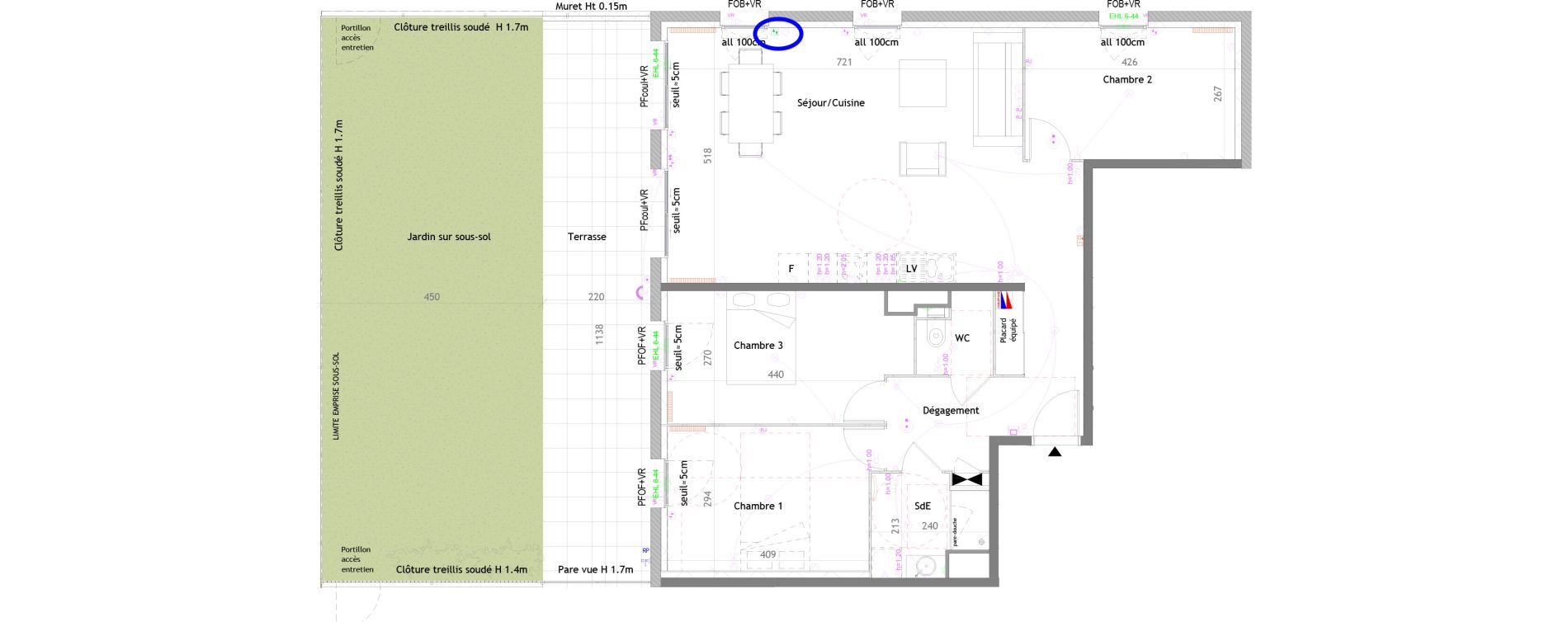 Appartement T4 de 92,80 m2 &agrave; Saint-Pierre-De-Chandieu Centre