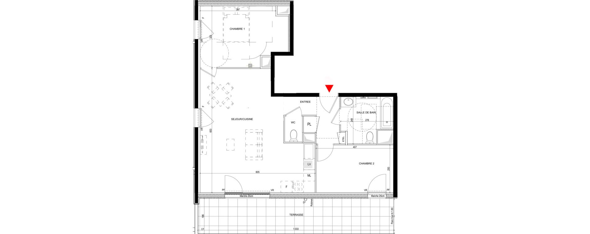 Appartement T3 de 68,27 m2 &agrave; Saint-Priest Revaison