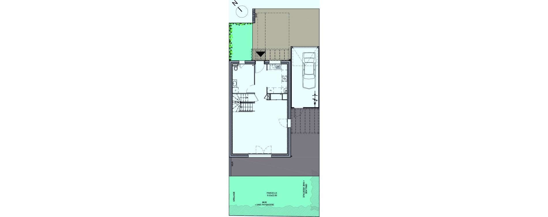 Villa T4 de 100,69 m2 &agrave; Saint-Priest Manissieux