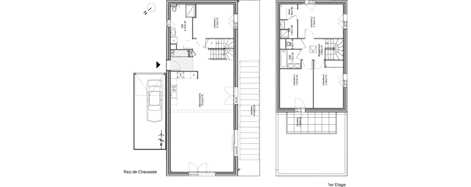 Appartement T5 de 134,48 m2 &agrave; Saint-Priest Manissieux