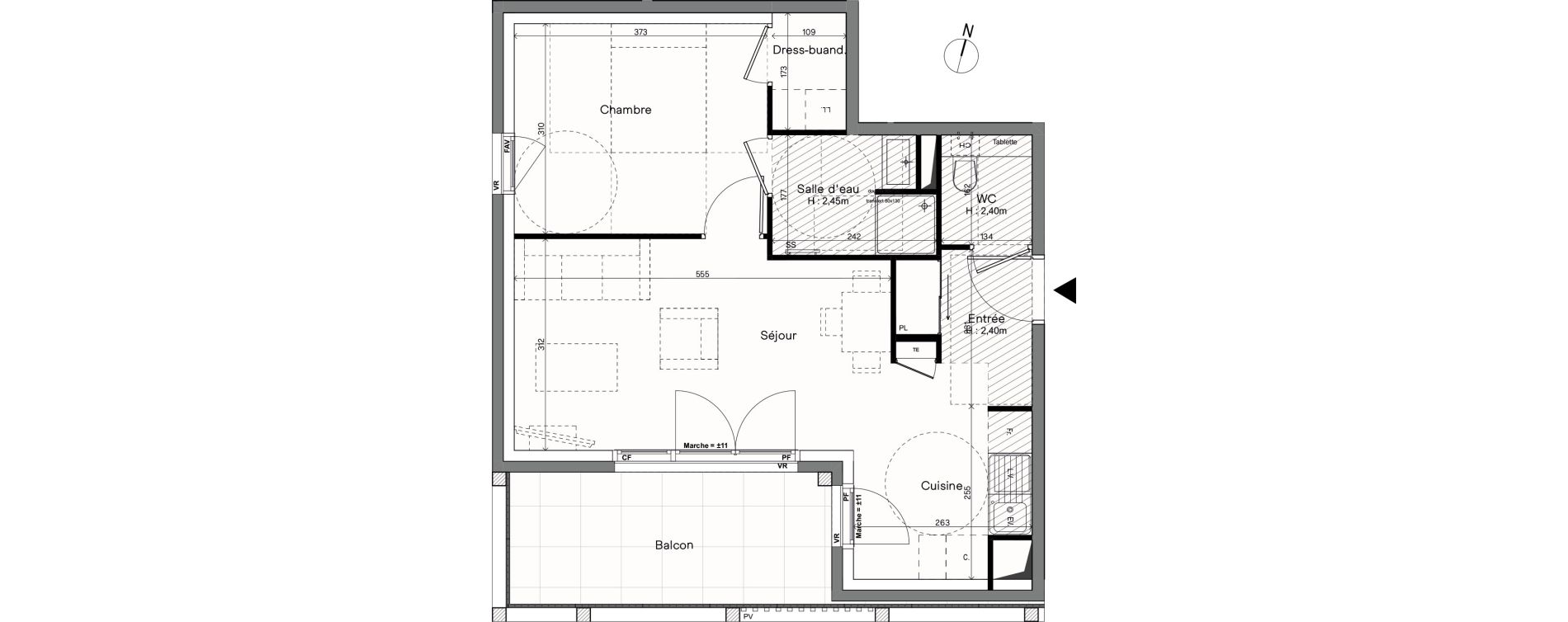 Appartement T2 de 46,70 m2 &agrave; Saint-Priest Saint priest village