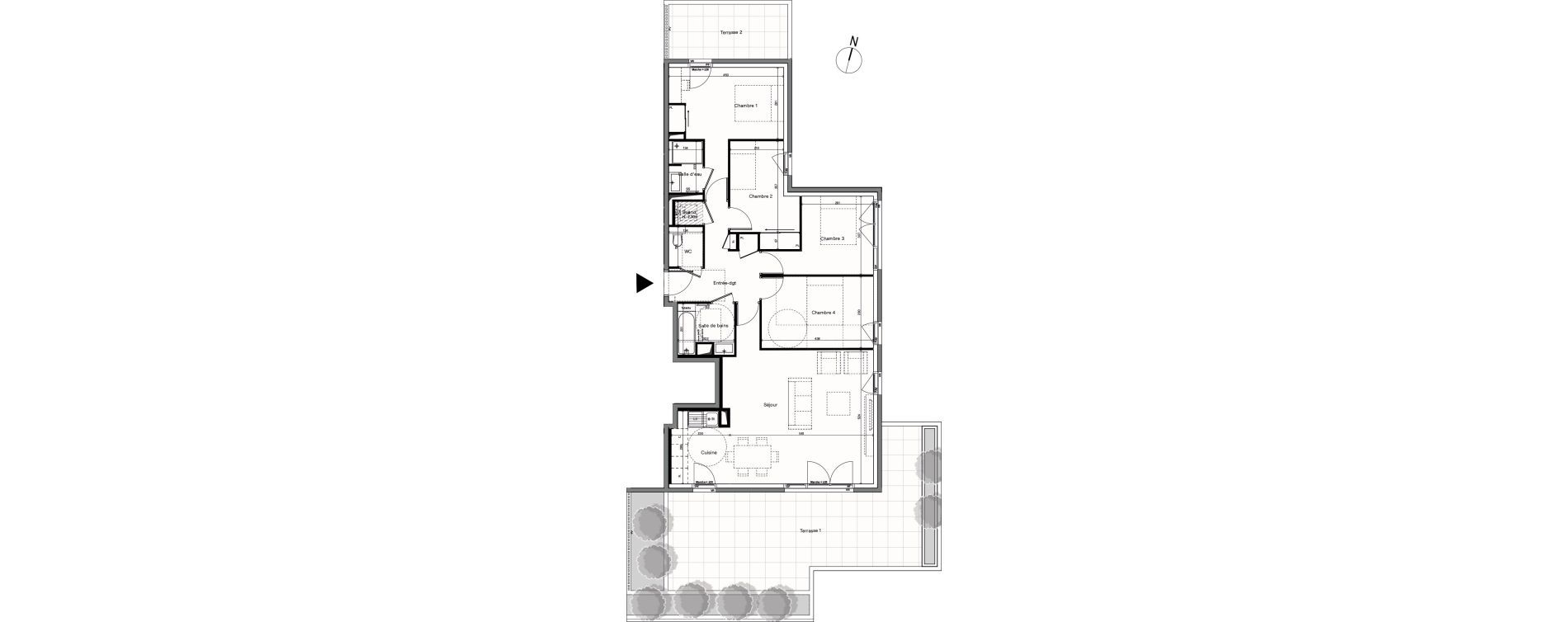 Appartement T5 de 102,40 m2 &agrave; Saint-Priest Saint priest village