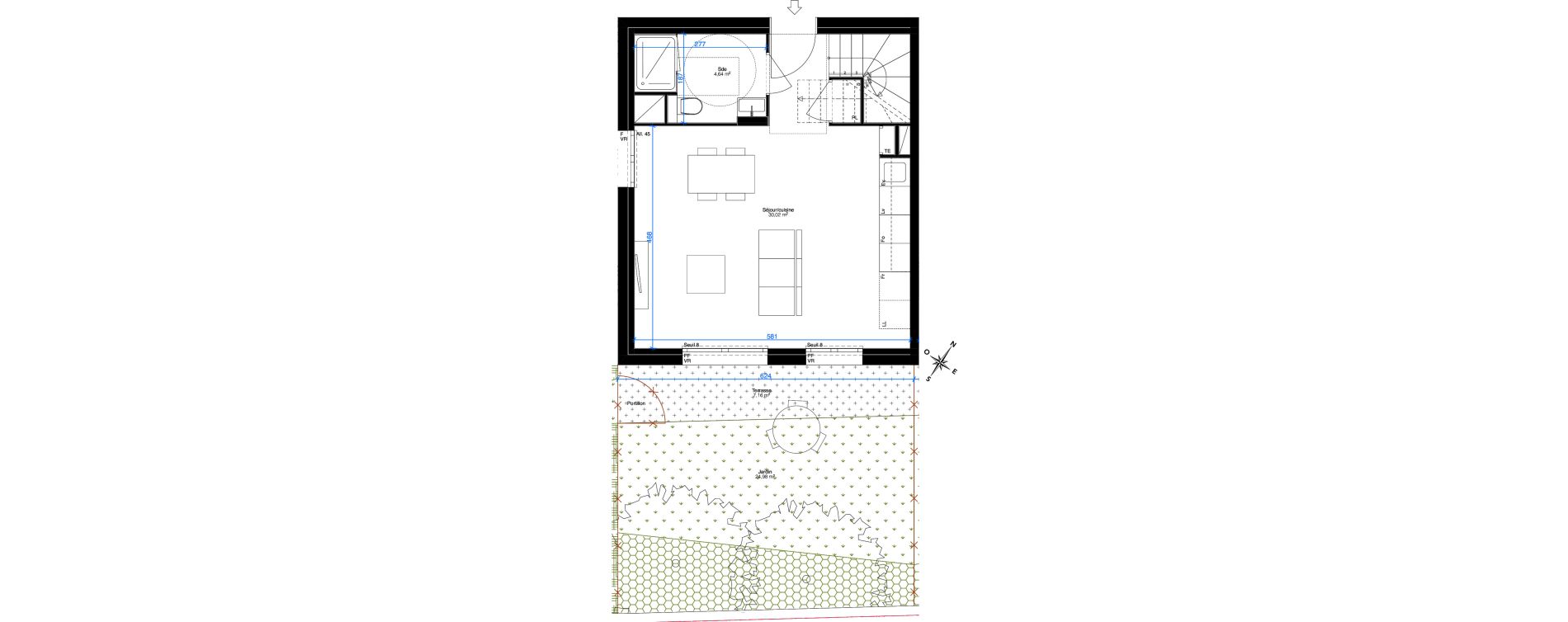 Duplex T3 de 67,49 m2 &agrave; Sainte-Foy-L&egrave;s-Lyon Chantegrillet