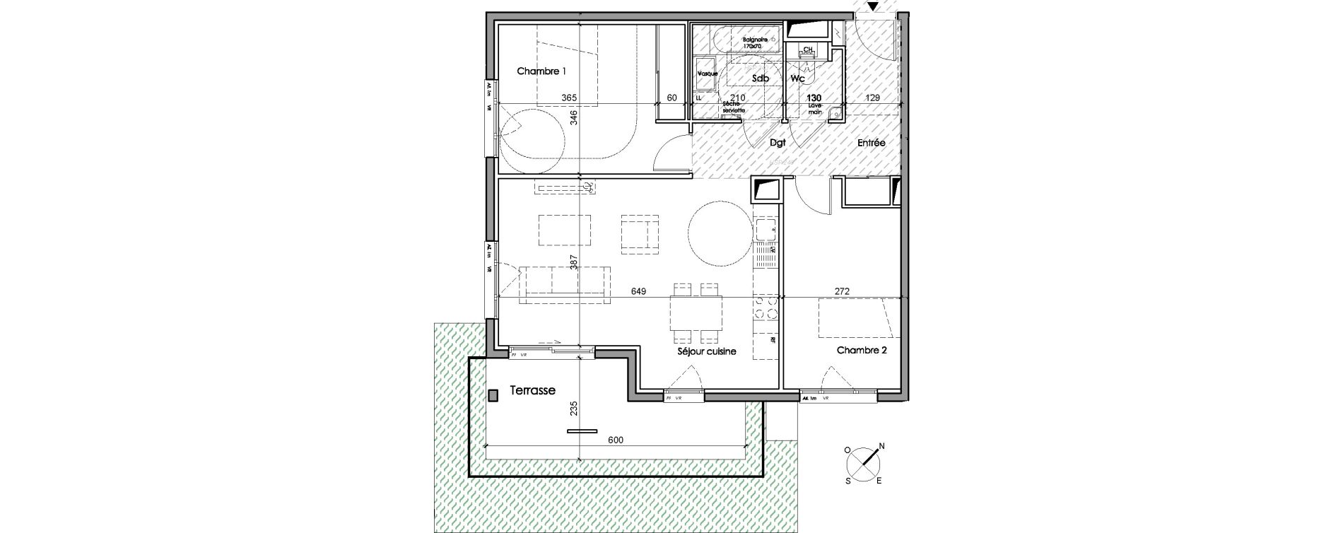 Appartement T3 de 71,40 m2 &agrave; Sainte-Foy-L&egrave;s-Lyon Centre