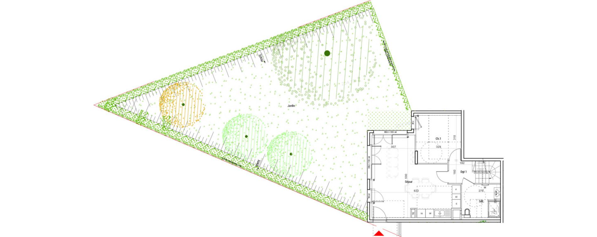 Duplex T5 de 97,10 m2 &agrave; Sathonay-Camp Centre