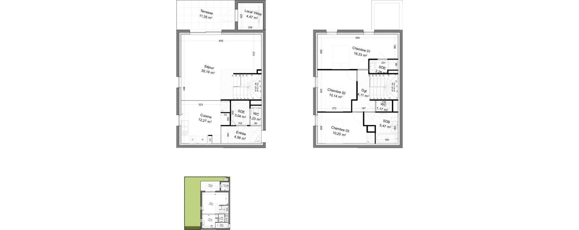 Maison T4 de 101,02 m2 &agrave; Sourcieux-Les-Mines Centre