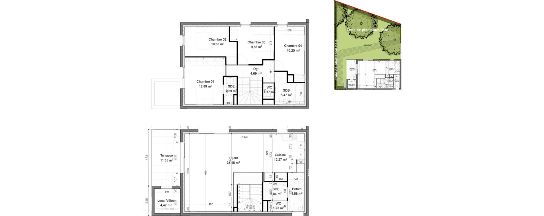 Maison T5 de 116,79 m2 &agrave; Sourcieux-Les-Mines Centre