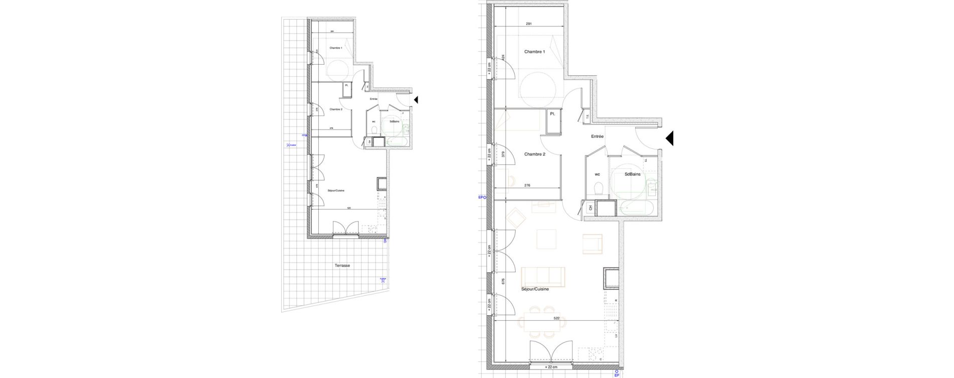 Appartement T3 de 71,85 m2 &agrave; Tarare Centre