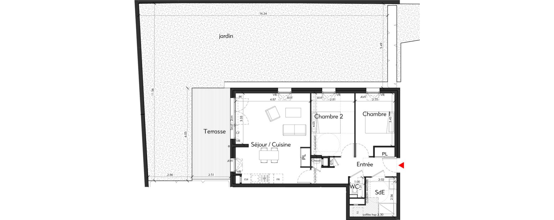 Appartement T3 de 64,94 m2 &agrave; Tassin-La-Demi-Lune Montribloud-boyer