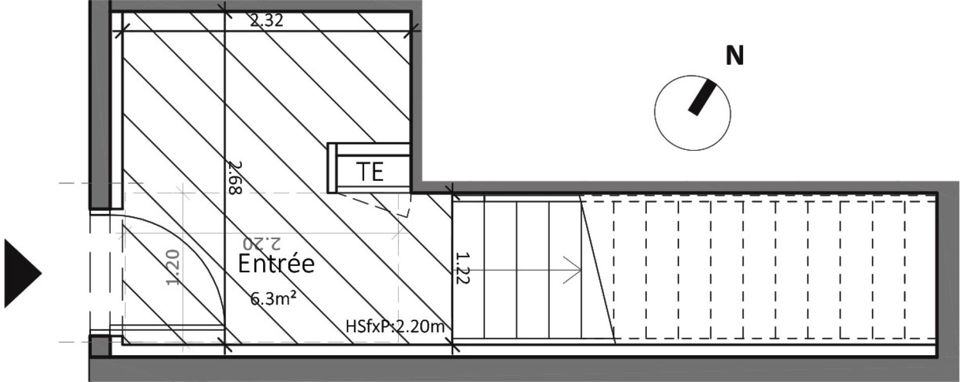 Triplex T5 de 143,10 m2 &agrave; Tassin-La-Demi-Lune Centre ville