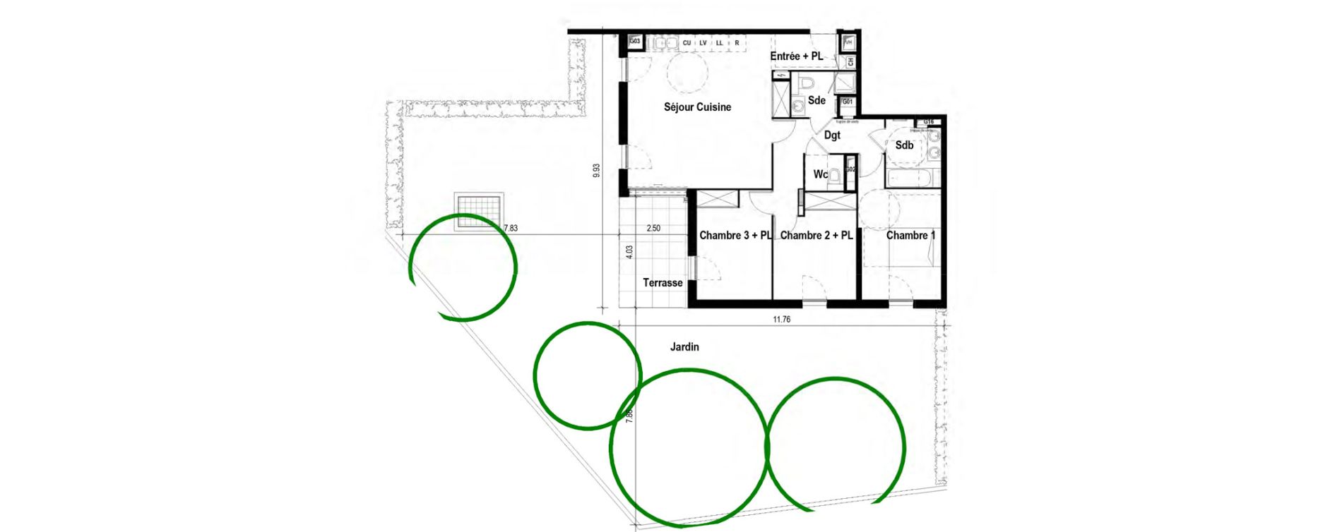 Appartement T4 de 84,66 m2 &agrave; Tassin-La-Demi-Lune La raude