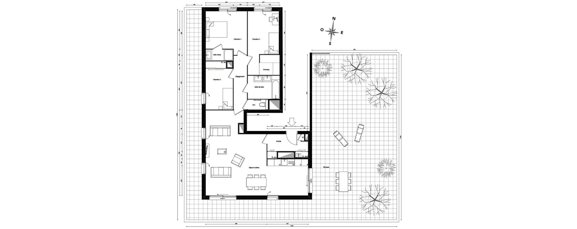 Appartement T4 de 108,02 m2 &agrave; Tassin-La-Demi-Lune Centre