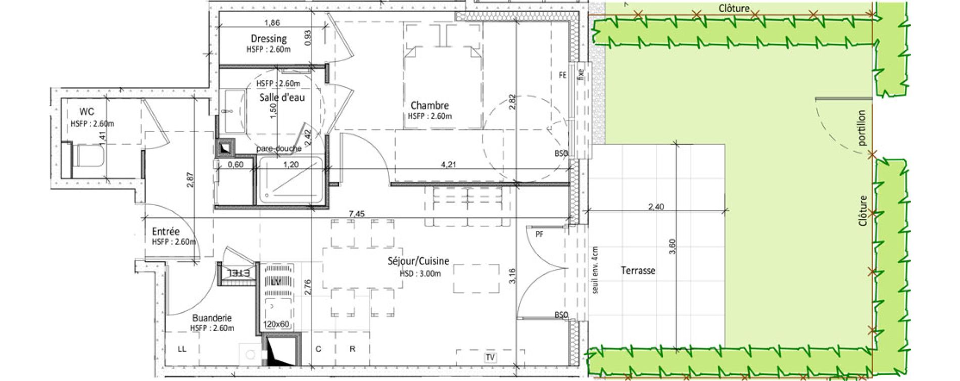 Appartement T2 de 43,43 m2 &agrave; Tassin-La-Demi-Lune Tassin - le bourg