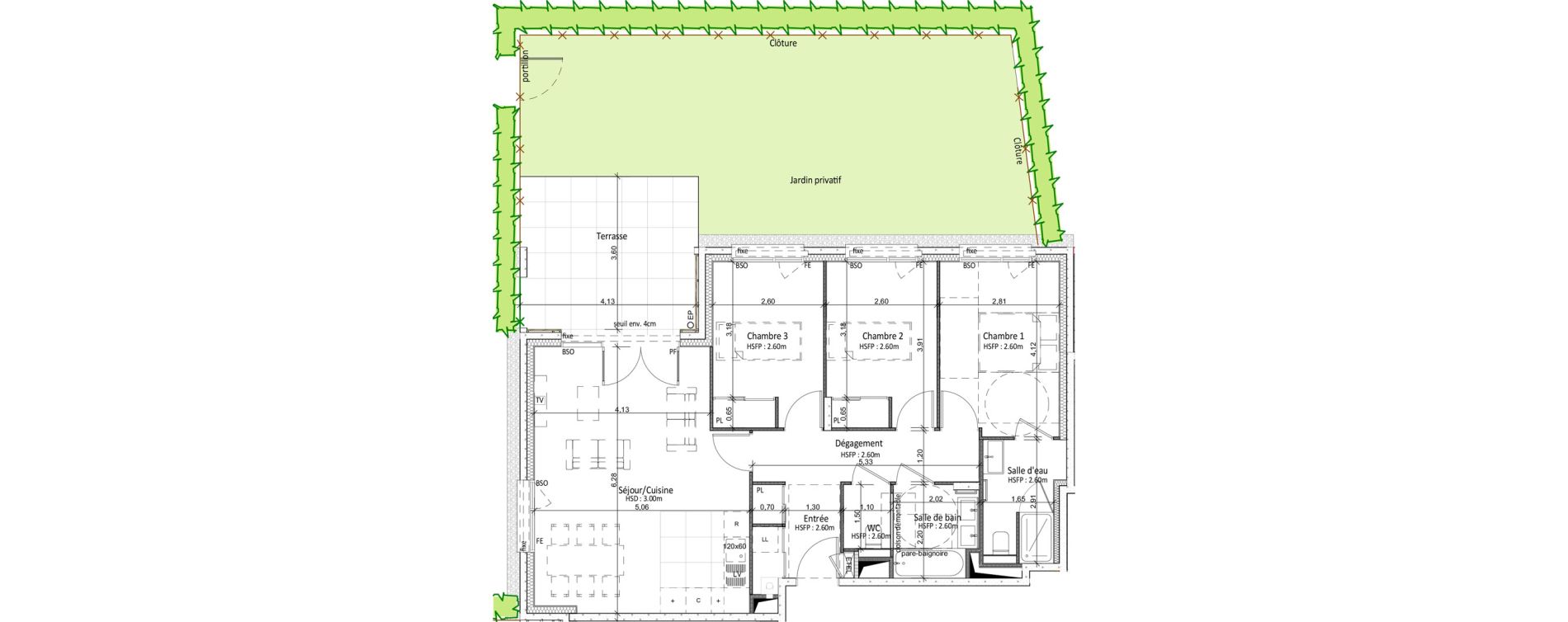 Appartement T4 de 83,86 m2 &agrave; Tassin-La-Demi-Lune Tassin - le bourg