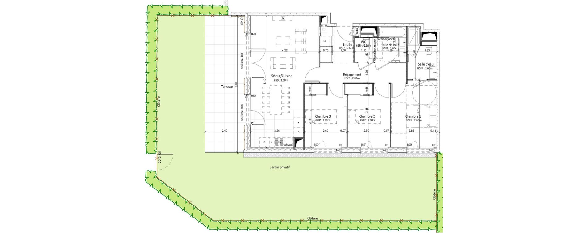 Appartement T4 de 83,56 m2 &agrave; Tassin-La-Demi-Lune Tassin - le bourg