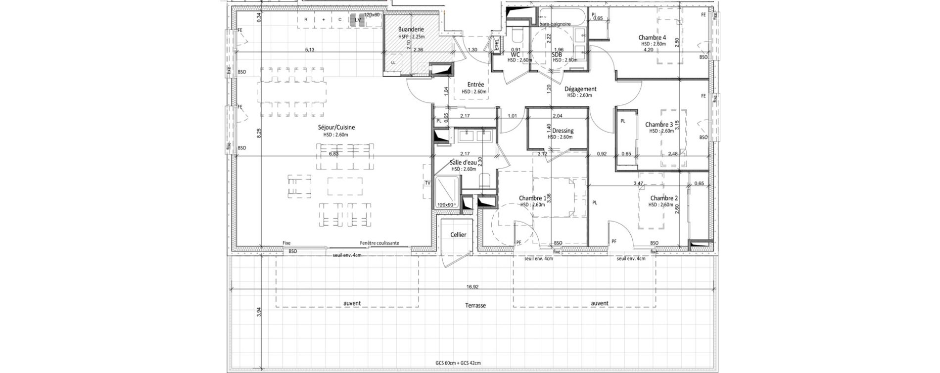 Appartement T5 de 126,82 m2 &agrave; Tassin-La-Demi-Lune Tassin - le bourg