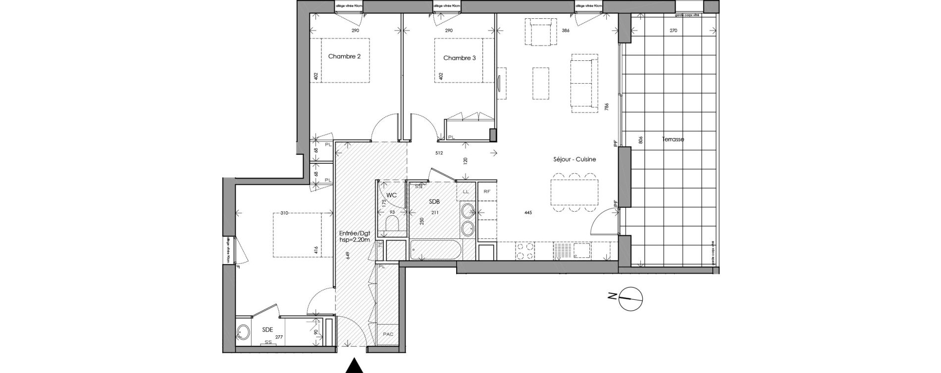 Appartement T4 de 93,00 m2 &agrave; Tassin-La-Demi-Lune Tassin - le bourg