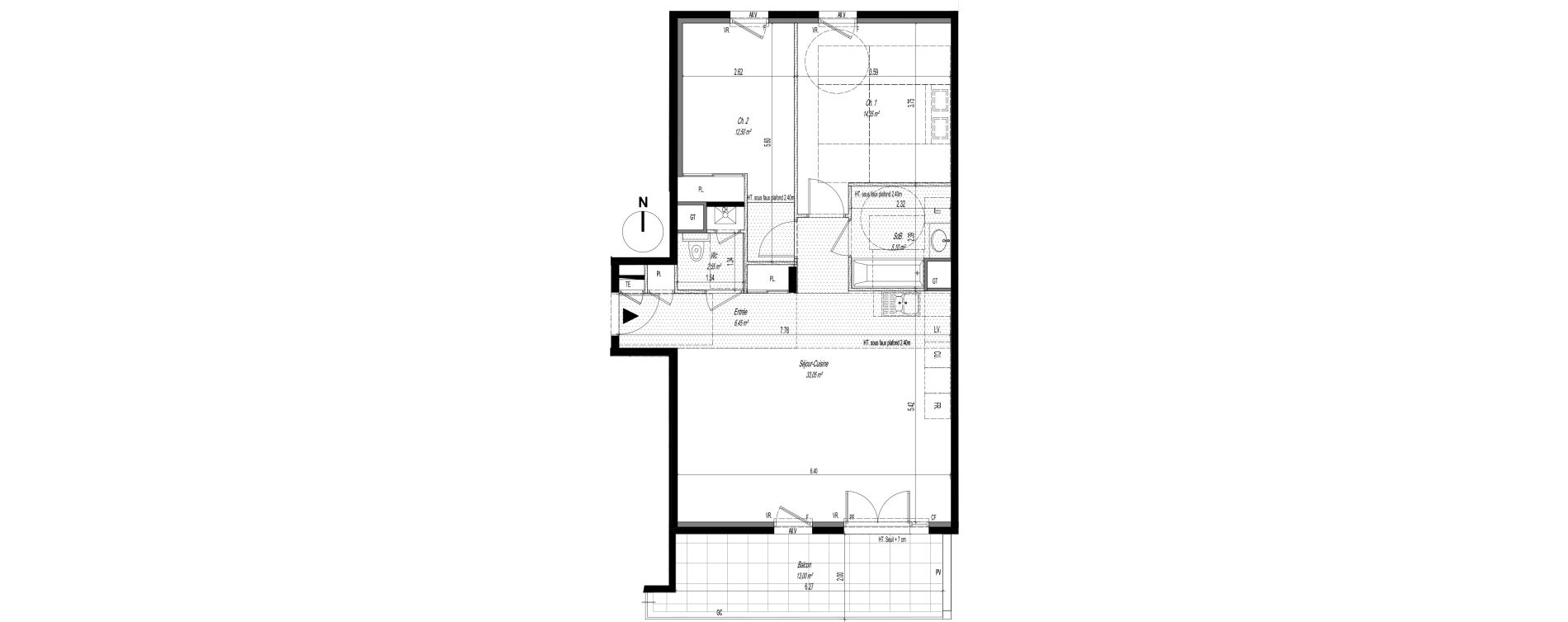 Appartement T3 de 74,00 m2 &agrave; Tassin-La-Demi-Lune La raude