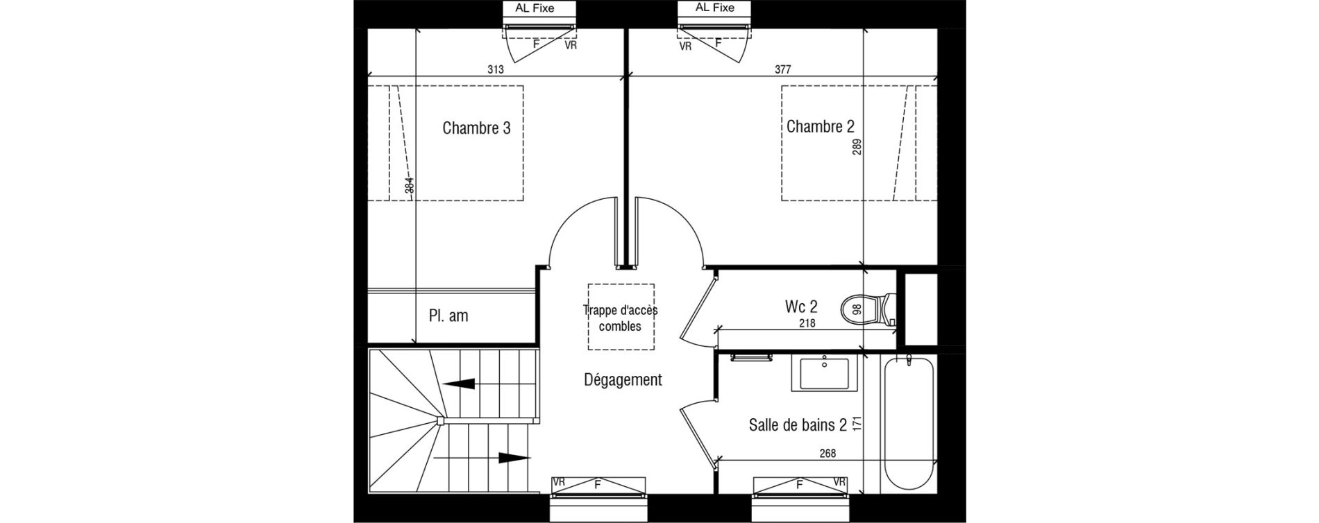 Maison T4 de 96,60 m2 &agrave; Toussieu Centre