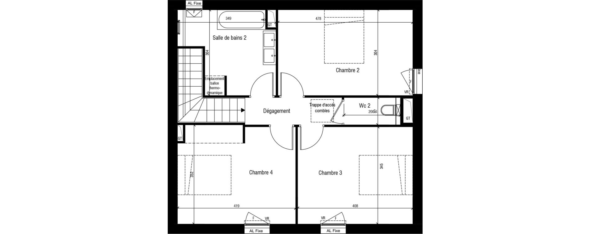 Maison T5 de 134,55 m2 &agrave; Toussieu Centre