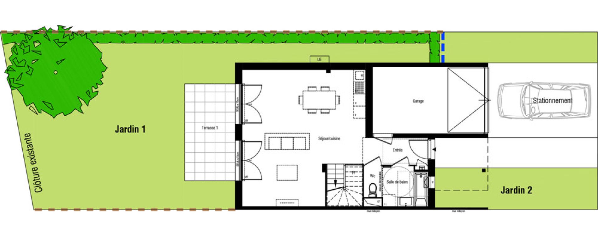 Maison T4 de 96,05 m2 &agrave; Toussieu Centre