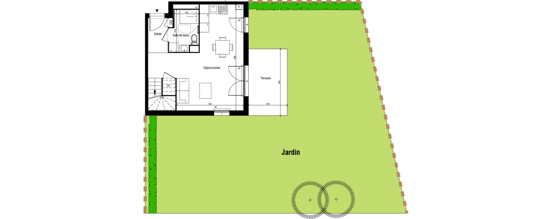 Maison T3 de 73,85 m2 &agrave; Toussieu Centre