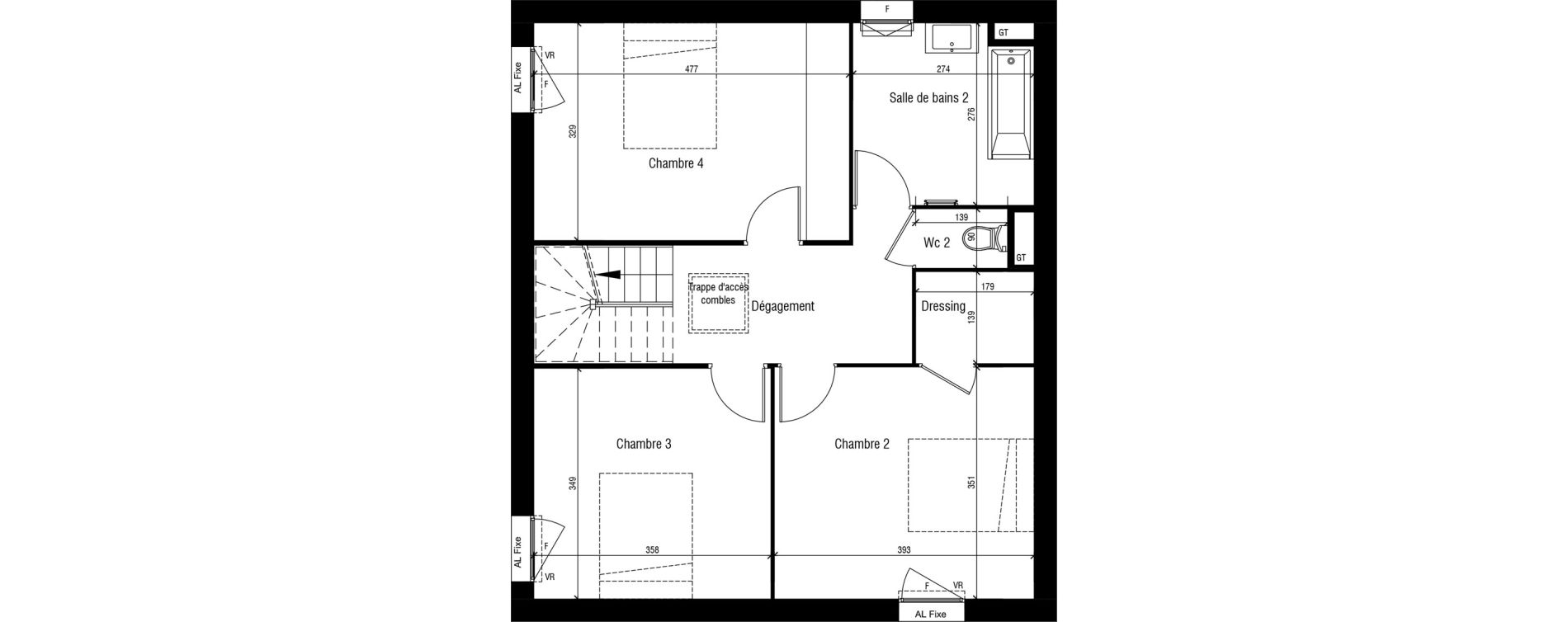 Maison T5 de 121,65 m2 &agrave; Toussieu Centre