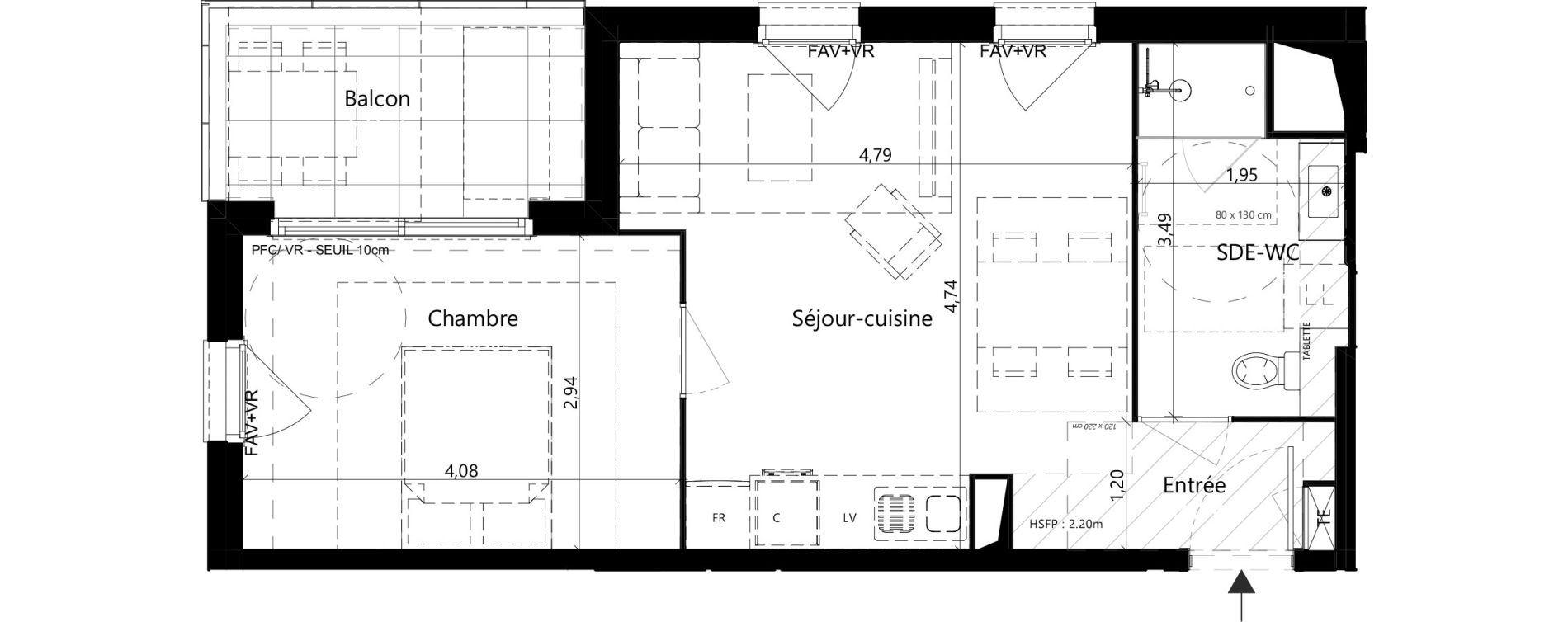 Appartement T2 de 40,71 m2 &agrave; Vaulx-En-Velin Vaulx en velun village