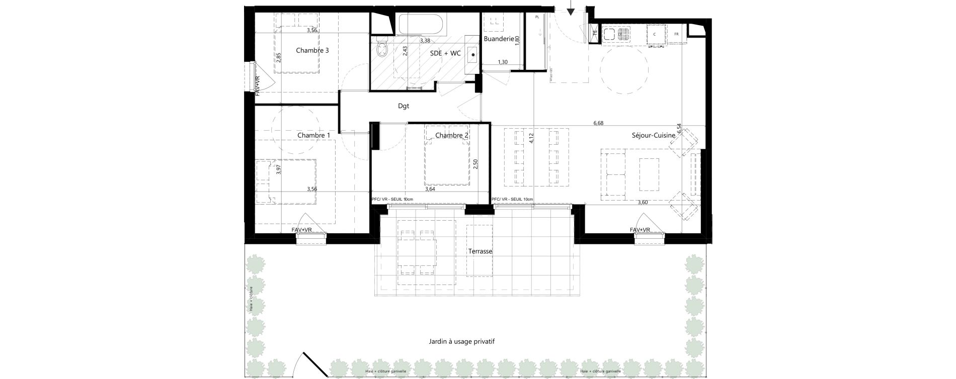 Appartement T4 de 85,71 m2 &agrave; Vaulx-En-Velin Vaulx en velun village