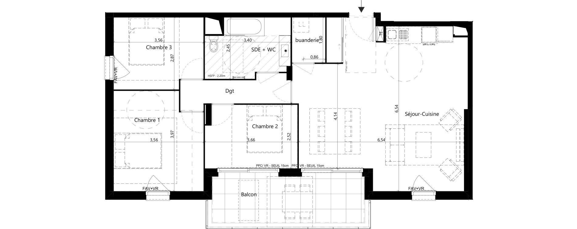 Appartement T4 de 86,04 m2 &agrave; Vaulx-En-Velin Vaulx en velun village