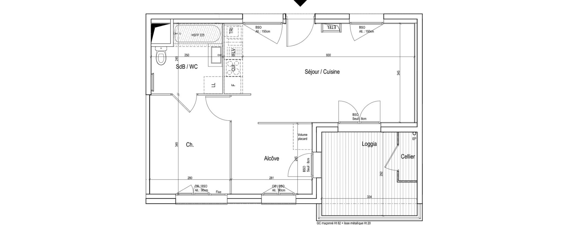 Appartement T2 de 44,50 m2 &agrave; Vaulx-En-Velin Verch&egrave;res