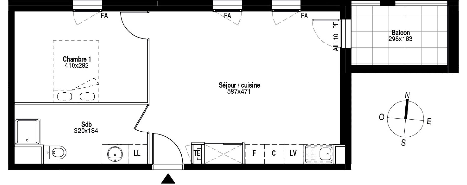 Appartement T2 de 45,79 m2 &agrave; Vaulx-En-Velin Vaulx en velun village